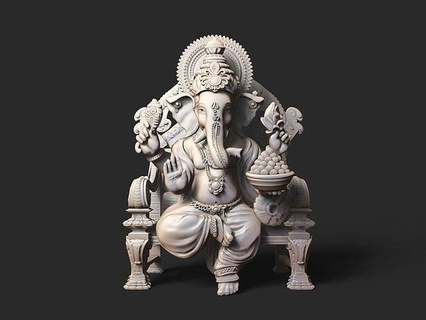ganesha ganesh ganpati ganeshji Dio indiano shiva arte sculture 3d print model - Mito3D