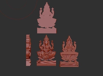 ganesha poli jogos pronto ganesh ganapati vinayaka hindu elefante brahmanda shiva Buda animais mamífero arte esculturas 3d print model - Mito3D