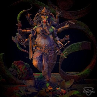Ganesha 3d impresión obra maestra modelo joyería joya estatua escultura Dios Arte hindú ganapati stl expediente esculturas 3d print model - Mito3D