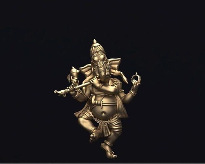 Ganesha Schmuck Statue Kunst Skulptur Hindu Sanskrit laxmi religiös heilig Anhänger Ganesh 3dmodel 3d print model - Mito3D