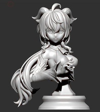 ganyu genshi impact bust genshin anime 3dprint torso videogame girl printable art sculptures 3d print model - Mito3D