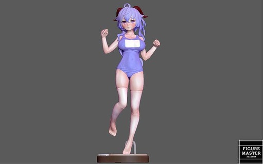 Ganyu Badeanzug Genshin niedlich Mädchen Spiel 3d drucken Kunst Skulpturen 3d print model - Mito3D