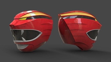 leistung ranger wild force gao rot helm cosplay zimmer fahrer super sentai halloween anime comic spielzeug spiel spiele spielzeuge 50th 3d print model - Mito3D