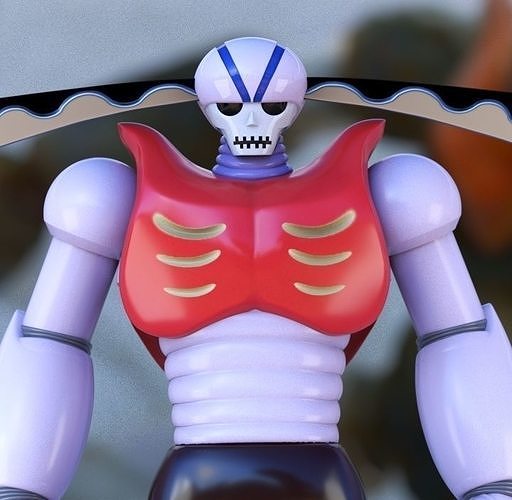 garada k7 mazinger z series admirador arte casca cabuto pilder scrander afrodita brinquedos personagem figura robôs robô esculturas 3D print model - Mito3D