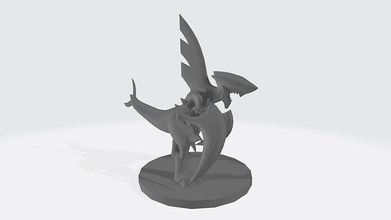 garchomp figur of drachen pokémon monster anime karikatur modell spiele spielzeuge 3d print model - Mito3D