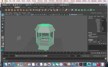 jardim pérgola rústico maya 3d casa ar livre coreto estrutura mandril madera parque treliça 3d print model - Mito3D