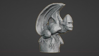 gargoyle 3dprinting 3dprint monster sculpture stone creature statue rock fantasy fictional mythological humanoid demon guardian cathedral art scans replicas 3d print model - Mito3D