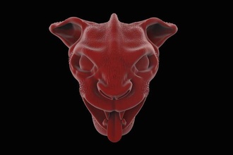 çirkin yaratık baş heykel iblis canavar fantezi kurgusal kötü sanat heykeller 3d print model - Mito3D