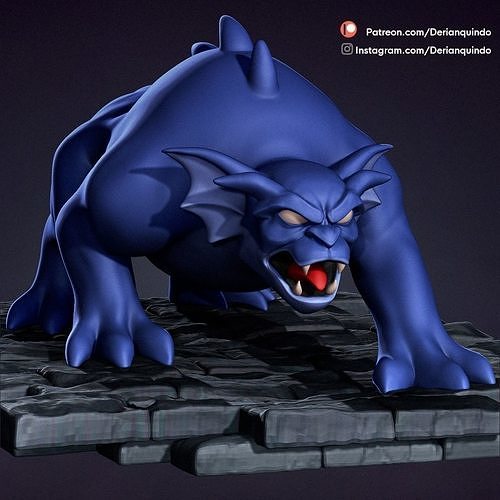 Gargoyles Toplamak Bronx şekil hayvan fantezi karikatür yaratık heykel 90s toon 3dprint yazdırmaya hazır animasyon serisi çizgi roman kahramanlar oyunlar oyuncaklar 3D print model - Mito3D