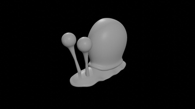 gary caracol bob esponja personagem filme desenho animado criança animal fantasia 3dprint jogos brinquedos 3d print model - Mito3D