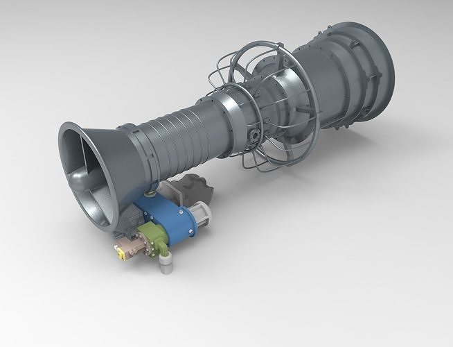 gas turbine lm2500 motore reazione aria industriale aereo boeing turbina meccanica tecnologia Uniti d'America scifi spazio russo industria elettricità documentario interno scienza ingegneria 3D print model - Mito3D