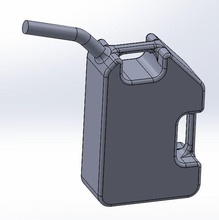 gas giocattolo modello diesel acqua olio Jerry può plastica maniglia becco benzina riempitivo Giochi giocattoli 3d print model - Mito3D
