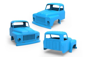 gaz-53 jeep wrangler gaz 53 car automobile scale vehicle industrial truck cabin heavy load printable russian rc toy control equipment tool hobby diy automotive 3d print model - Mito3D