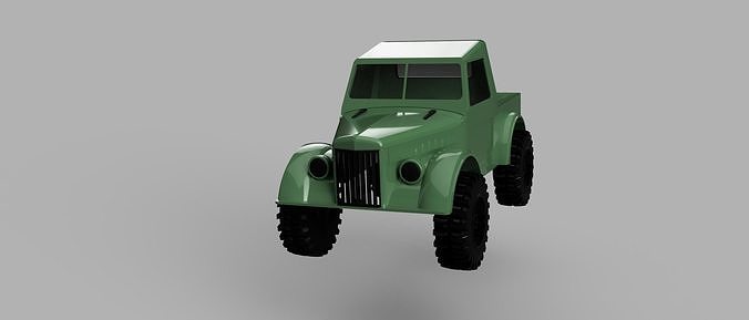 gaz 69 body print traxxas 313 312 military games toys 3D print model - Mito3D