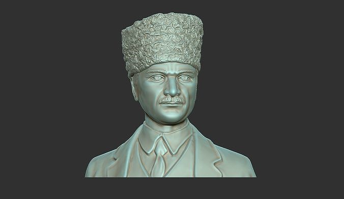 Veteran mustafa kemal atatürk bas Linderung Skulptur Statue Zahl Truthahn turkiye Türkisch Führer Kunst Skulpturen Ankara 3D print model - Mito3D