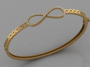 gc altın brc007 - elmas bilezik takı moda tasarım Gümüş yüzük lüks zarif parlayan sanat kolye gem Safir diğer kol saati 3d print model - Mito3D