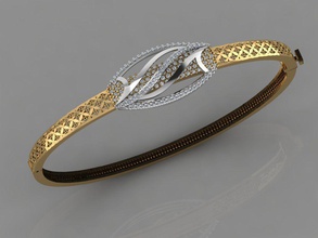 gc gold brc011- diamond bracelet jewelry fashion design silver ring luxury elegant shining art necklace gem pendant sapphire other necklaces wristlet bracelets 3d print model - Mito3D