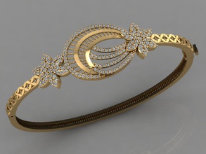 gc or brc015 - bracelet de diamant bijoux la mode conception d'argent l'anneau luxe élégant shining le art collier gem pendentif saphir d'autres des colliers les bracelets 3d print model - Mito3D