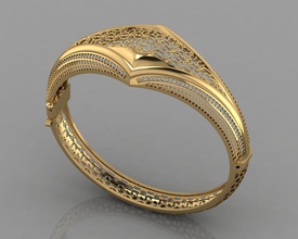 gc gold brc031- diamond bracelet fashion design silver ring luxury elegant shining art necklace gem pendant sapphire necklaces wristlet bracelets jewelry 3d print model - Mito3D