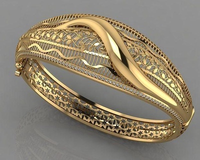 gc oro brc032 diamante braccialetto moda design argento squillare lusso elegante splendente arte collana gemma pendente zaffiro collane cinturino polso braccialetti gioielleria 3d print model - Mito3D