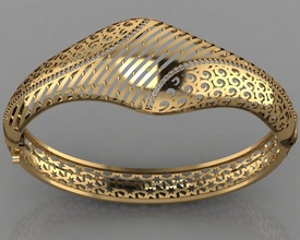 gc oro brc033 diamante pulsera Moda diseño plata anillo lujo elegante brillante Arte collar joya colgante pendiente zafiro collares esposas joyería 3d print model - Mito3D