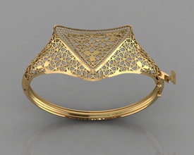 gc gold brc044-diamond bracelet jewelry fashion design silver ring luxury elegant shining diamond art necklace gem pendant sapphire other necklaces wristlet bracelets 3d print model - Mito3D
