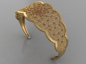 gc ouro brc051-diamante, pulseira de jóias a moda o design prata anel luxo elegante brilhando diamante arte colar gem pingente safira outros colares pulseiras mulheres 3d print model - Mito3D