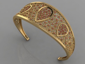 gc gold brc053-Diamant-gold-Armband Schmuck Mode design Silber ring Luxus elegant scheint diamond Kunst Halskette gem - Armband Anhänger Saphir andere Halsketten Armbänder Frauen 3d print model - Mito3D
