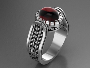 gc altın e013 - elmas erkek yüzüğü takı moda tasarım Gümüş yüzük lüks zarif parlayan sanat kolye gem bilezik erkekler 3d print model - Mito3D