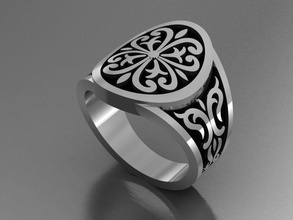 gc ouro e014-diamante homens anel jóias a moda o design de prata luxo elegante brilhando diamante arte colar gem pulseira pingente os anéis 3d print model - Mito3D