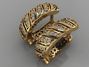 gc altın e029 elmas küpe takı moda tasarım gümüş yüzük lüks zarif parlıyor Sanat kolye mücevher safir kolyeler parlak 3d print model - Mito3D