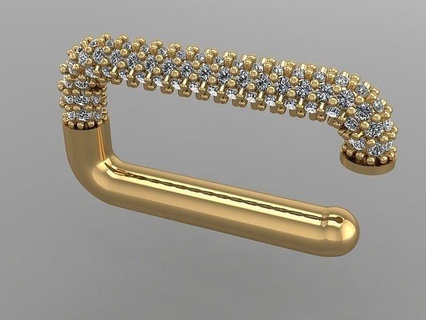 gc altın e056 elmas kıkırdak küpe takı moda tasarım gümüş yüzük lüks zarif parlıyor Sanat kolye mücevher safir kolyeler 3d print model - Mito3D