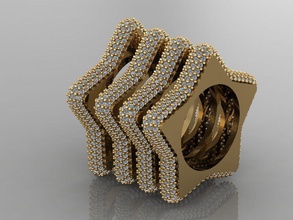gc altın e062 elmas kıkırdak küpe takı moda tasarım gümüş lüks zarif parlıyor Sanat kolye mücevher safir 3d print model - Mito3D