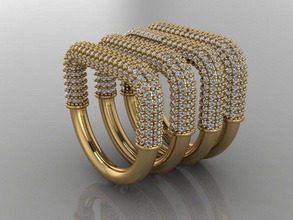 gc altın e063 elmas kıkırdak küpe takı moda tasarım gümüş lüks zarif parlıyor Sanat kolye mücevher safir 3d print model - Mito3D