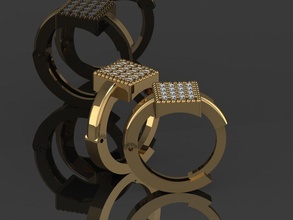 gc or e086 diamant boucle d'oreille bijoux mode conception argent bague luxe élégant brillant art Collier gemme bracelet pendentif saphir colliers cœur boucles d'oreilles 3d print model - Mito3D