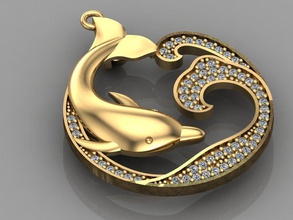 gc or h048 - collier de diamants bijoux la mode conception d'argent l'anneau luxe élégant shining le diamant art gem bracelet boucle d'oreille pendentif saphir d'autres des colliers 3d print model - Mito3D
