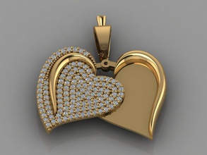 gc gold-h080 - Diamant-Halskette Schmuck Mode gold design Silber ring Luxus elegant scheint diamond Kunst Halskette gem Armband Ohrring Anhänger Saphir andere Halsketten 3d print model - Mito3D