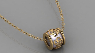 gc or h153 - collier de diamants bijoux la mode conception d'argent l'anneau luxe élégant shining le diamant art gem bracelet boucle d'oreille pendentif saphir d'autres des colliers 3d print model - Mito3D