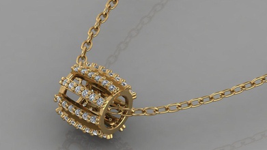 gc gold h156- pandora diamond necklace jewelry fashion design silver luxury elegant shining art pendant necklaces gems white printable brilliant women 3d print model - Mito3D