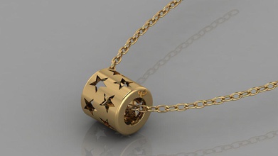 gc or h159 - collier de diamants bijoux la mode conception d'argent l'anneau luxe élégant shining le diamant art gem bracelet boucle d'oreille pendentif saphir d'autres des colliers 3d print model - Mito3D