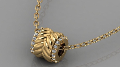 gc gold h165-pandora diamond necklace jewelry fashion design silver luxury elegant shining art pendant necklaces gems white printable brilliant women 3d print model - Mito3D