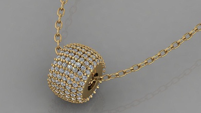 gc gold h167-pandora diamond necklace jewelry fashion design silver luxury elegant shining art pendant necklaces gems white printable brilliant women 3d print model - Mito3D