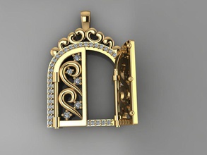 gc gold h175-Diamant-Halskette Schmuck Mode design Silber ring Luxus elegant scheint diamond Kunst Halskette gem - Armband Ohrring Anhänger Saphir andere Halsketten Ringe 3d print model - Mito3D