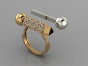 gc or h185-collier de diamants bijoux la mode conception d'argent l'anneau luxe élégant shining le diamant art collier gem bracelet boucle d'oreille pendentif saphir les anneaux 3d print model - Mito3D