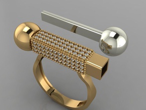 gc or h187-collier de diamants bijoux la mode conception d'argent l'anneau luxe élégant shining le diamant art collier gem bracelet boucle d'oreille pendentif saphir les anneaux femmes en 3d print model - Mito3D