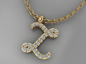 gc gold h194-diamond necklace jewelry fashion design silver ring luxury elegant shining diamond art gem bracelet earring pendant necklaces women neckalce rings 3d print model - Mito3D