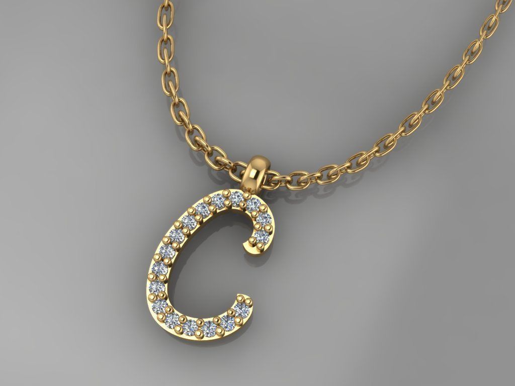 gc gold h196-diamond necklace jewelry fashion design silver ring luxury elegant shining diamond art gem bracelet earring pendant women neckalce rings 3D print model - Mito3D