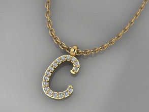 gc gold h196-diamond necklace jewelry fashion design silver ring luxury elegant shining diamond art gem bracelet earring pendant women neckalce rings 3d print model - Mito3D