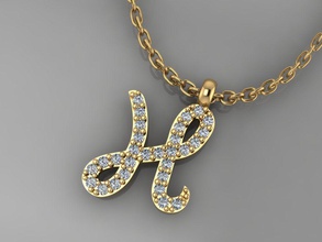 gc gold h200-diamond necklace jewelry fashion design silver ring luxury elegant shining diamond art gem bracelet earring pendant women neckalce rings 3d print model - Mito3D
