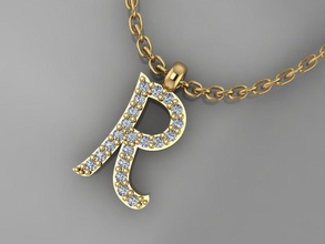gc gold h206-diamond necklace jewelry fashion design silver ring luxury elegant shining diamond art gem bracelet earring pendant women neckalce rings 3d print model - Mito3D